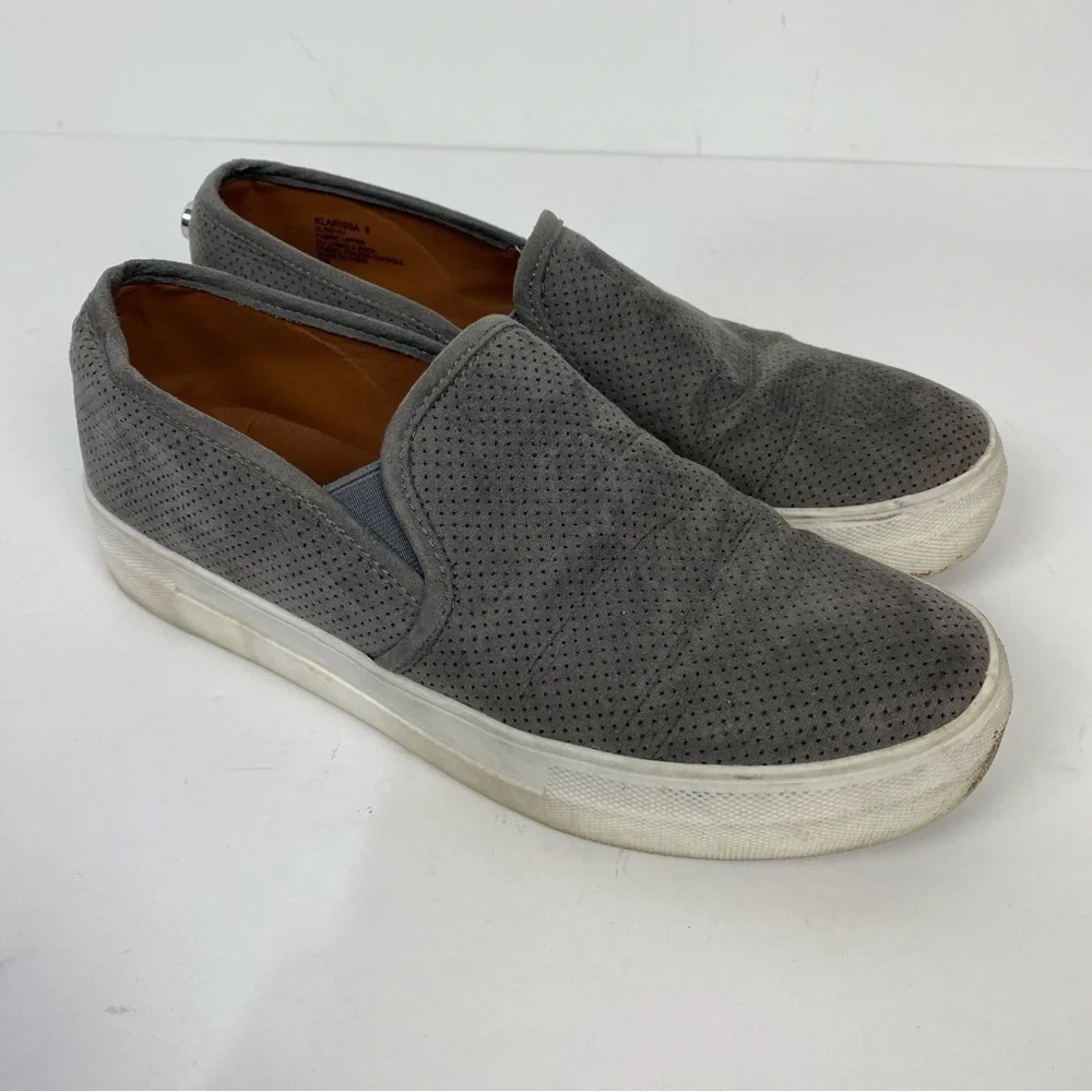 Steve madden Klarissa grey gray slip on flats sneakers